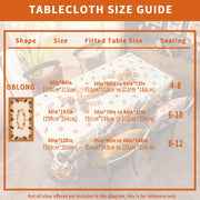 Pahhjsa Thanksgiving Tablecloth, 60 x 120 Inch Rectangle, Thanksgiving Harvest