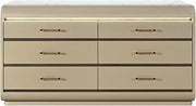 Global Furniture USA Genesis Gold Dresser with LED