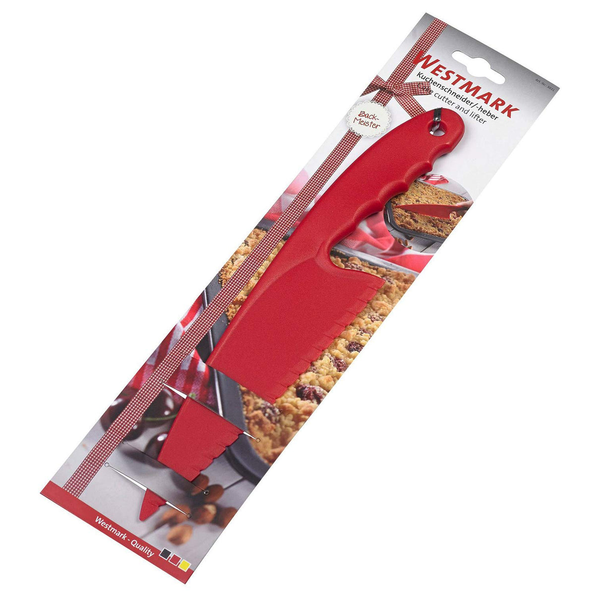 Cake Cutter And Lifter by Westmark – 11 Inch, Plastic, Red, Model 30312270