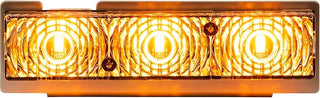 Buyers Products 3024631 Middle Strobe Reflector With 3 LED, Amber, Modular Light Bar Accessory, Durable Design for Work Trucks, Safety Vehicles, Utility Trucks, Light Bars