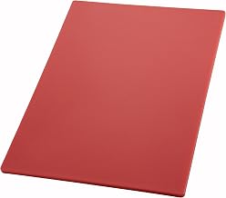 Winco Cutting Board, Medium, Red