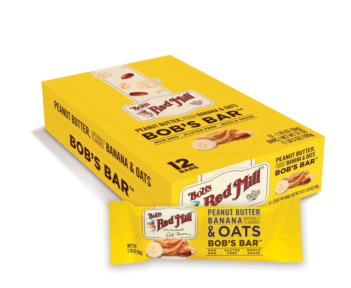 Bob's Red Mill Banana / 12 bars (1.76 oz each) / No Color Breakfast Foods