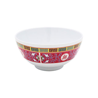 Longevity melamine dinnerware collection 9 oz by Thunder Group – Melamine, White Red Yellow, Model 3006TR