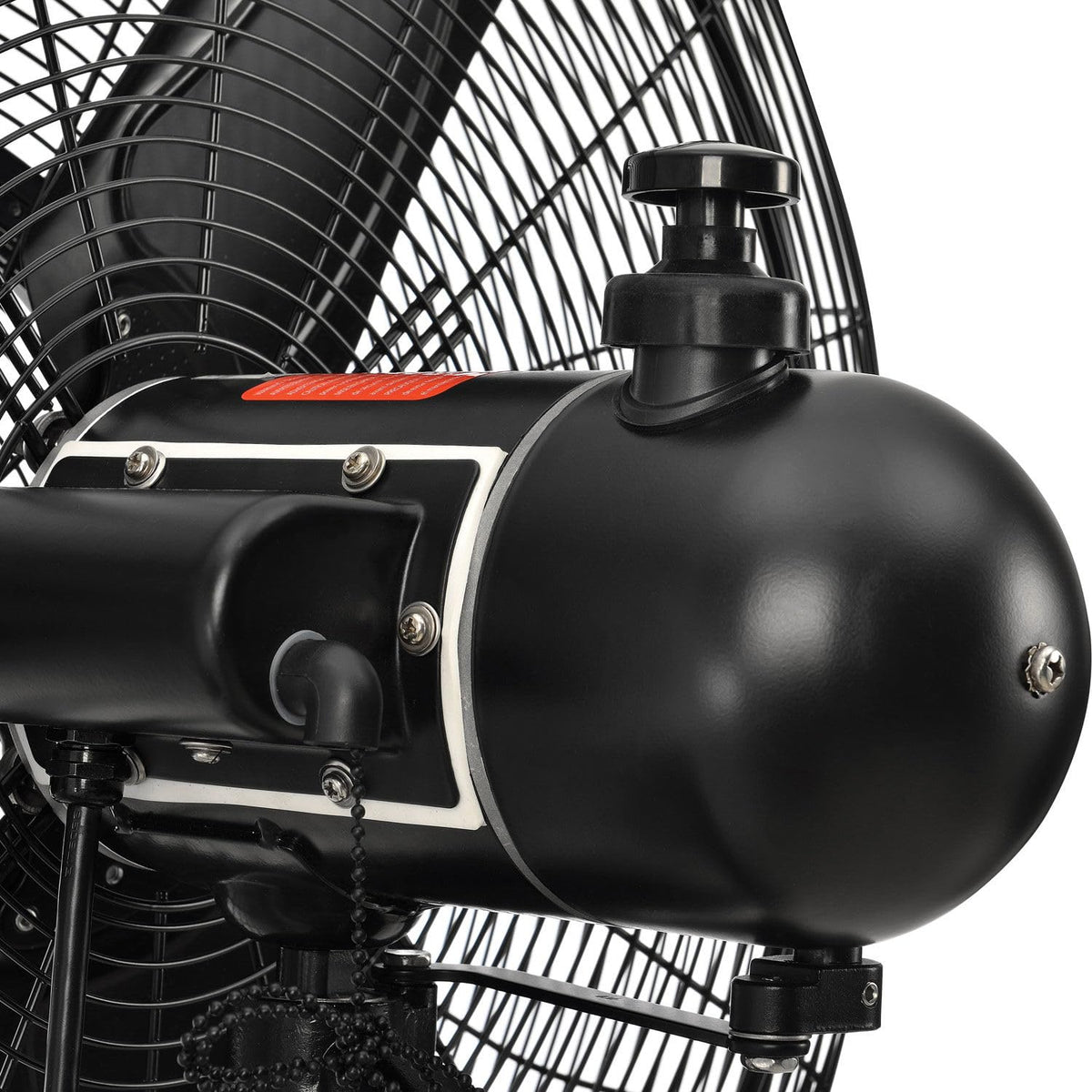 24" Wall Mounted Misting Fan by Continental Dynamics – 24", Aluminum, Black, Model SFWE-750/60YWA-M