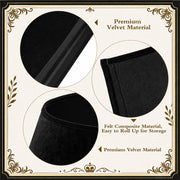 Skylety Velvet Tree Collar, 24 Inch Diameter, Black