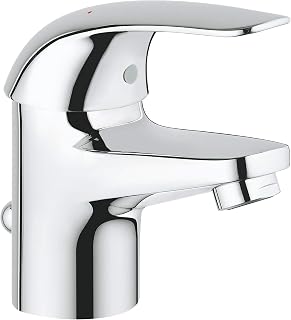 GROHE Euroeco 23262000 New-Handle Mixer For Washbasin/Chrome, Small
