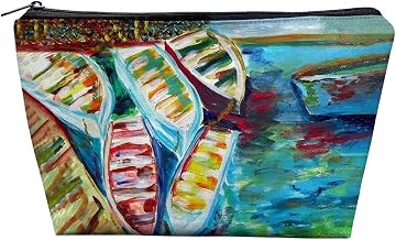PC1142 8.5 x 6 in. Six Rowboats Pouch Multicoloured