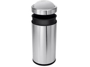 55 Liter / 14.5 Gallon Commercial Swing Top Trash Can by simplehuman – 55 Liter, 55.0 liters, Stainless Steel, Brushed Stainless Steel, Model CW1442