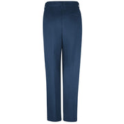 Women's Pleated Twill Slacks by Red Kap – Polyester, Navy, Model PT39NV 08 28