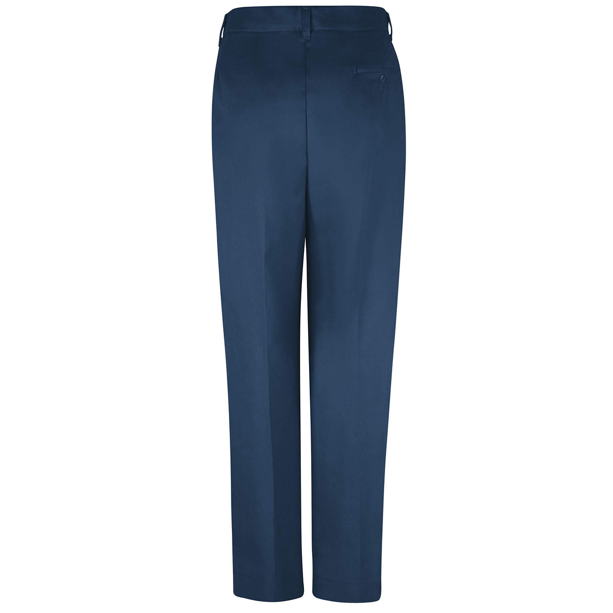 Women's Pleated Twill Slacks by Red Kap – Polyester, Navy, Model PT39NV 08 28