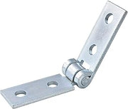 Global Industrial 4 Hole Adjustable Hinge, Electro-Galvanized Zinc, 8-1/4"L x 1-5/8"W, Lot of 2