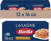 Barilla Wavy Lasagne Pasta, Non-GMO Kosher Pasta, 16oz. (12PK)