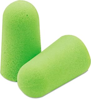 Moldex 6800 Pura-Fit Single-Use Earplugs, Cordless, 33NRR, Bright Green, 200 Pairs
