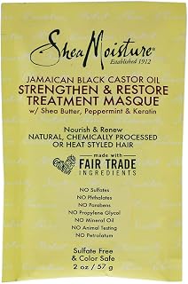 Shea Moisture Jamaican Black Castor Oil Strengthen-Grow and Restore Treatment Masque, 2 Ounce
