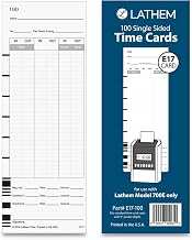 LTHE17100 - Lathem Model 700E Clock Single Sided Time Cards