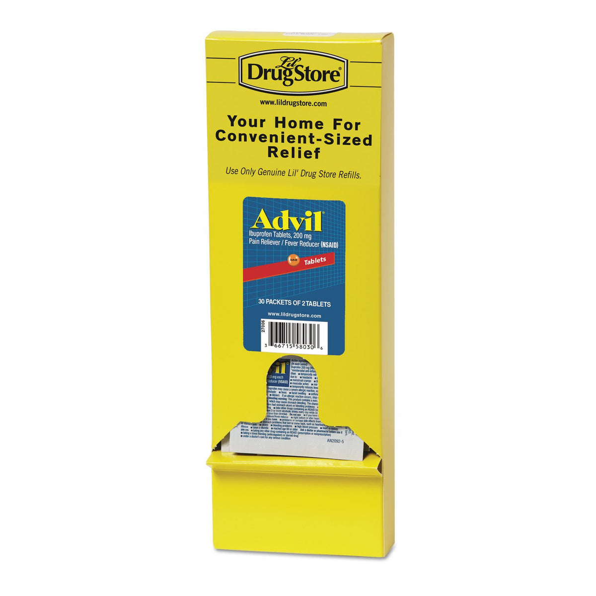 Ibuprofen Tablets by Advil – Bamboo, Model LIL 58030