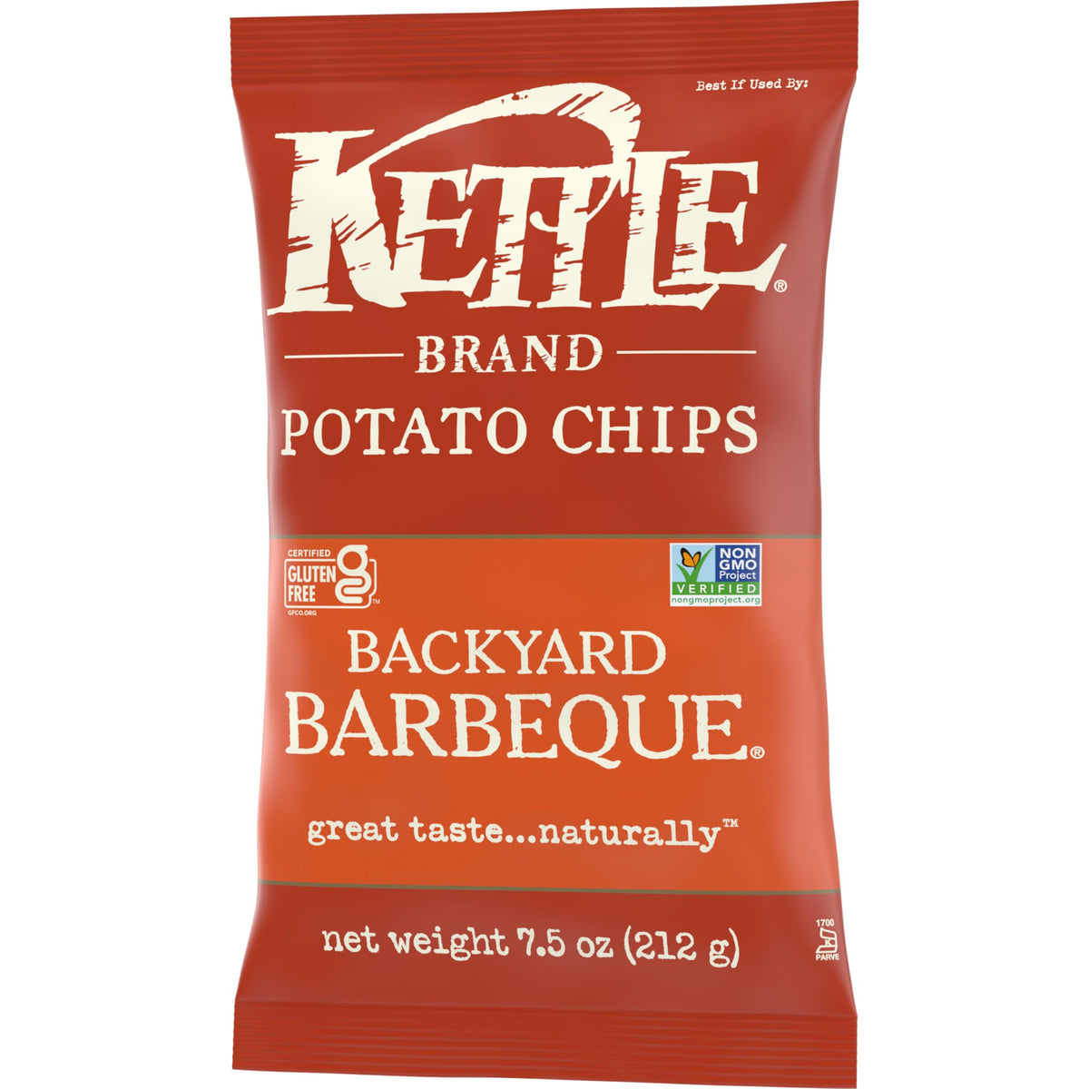 Backyard Barbeque Potato Chips by Kettle Brand – 7.5 Ounce (Pack of 1), Backyard Barbeque, Model 10084114902006
