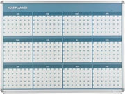 Global Industrial Magnetic Dry Erase Twelve Month Calendar Board, Steel Surface, 48" W x 36" H