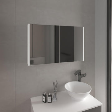 Bouti Medicine Cabinet with Mirror by Tuhome – unspecified, Engineered Wood, White, Model MLB11022