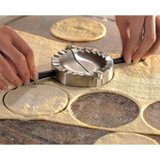 28490 Ravioli & Pasta Mold Round by GEFU – 23.1 x 11.4 x 2.6 cm, Plastic, Silver, Model GF28490