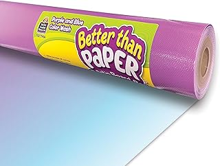 Teacher Created Resources Purple and Blue Color Wash Better Than Paper Bulletin Board Roll (TCR77904)