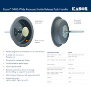 Wide Recessed Inside Release Handle (10486D00600) by Kason – 10486D00600, Plastic, 10486 D00600