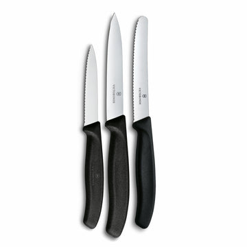 Swiss Classic Paring Knife Set by Victorinox – 4.5", Stainless Steel, Black, Model 6.7113.34
