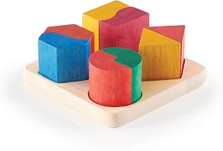 Guidecraft Fraction Pairs - Kids Sorting & Stacking Toy, Children Learning & Development Toys