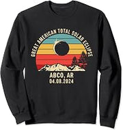 Abco, AR Arkansas Total Solar Eclipse 2024 Sweatshirt