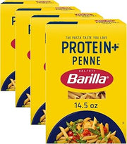 Barilla Protein+ (Plus) Penne Pasta,14.5 Ounce - plant based - Made from Lentils,Chickpeas & Peas - Non-GMO,Kosher Certified,(Pack of 4)