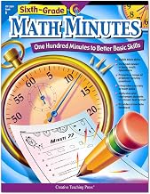 Creative Teaching Press Math Minutes Book, Grade 6