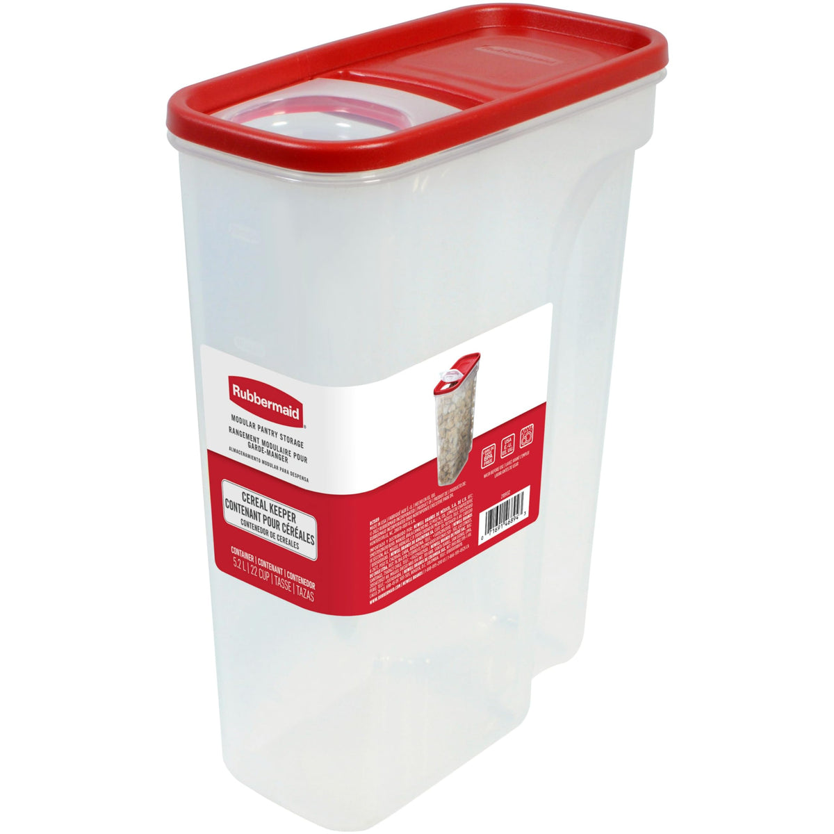 Modular Cereal Keeper by Rubbermaid – 22-Cup, 22.0 cups, Plastic, Red, Pack of 2