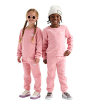 Kid Evolution Simple Dome Crew Set by The North Face – Cotton Blend, Primrose, Model NF0A8H5C