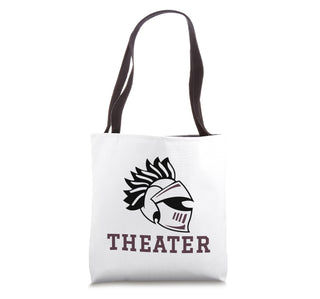 Curtis High School Warriors Theater Tote Bag by Curtis High School, Staten Island, NY 10301 – 16 inches, White, Model 21K9PZ5YH27US_16INCHES