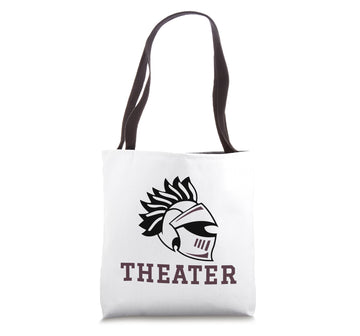 Curtis High School Warriors Theater Tote Bag by Curtis High School, Staten Island, NY 10301 – 16 inches, White, Model 21K9PZ5YH27US_16INCHES