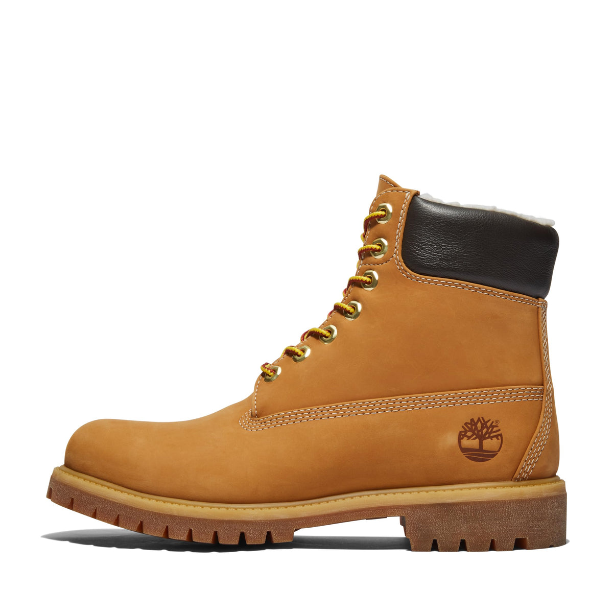 Men's Premium 6 Inch Lace Up Waterproof Boot by Timberland – 11.5 Wide, Leather, Wheat