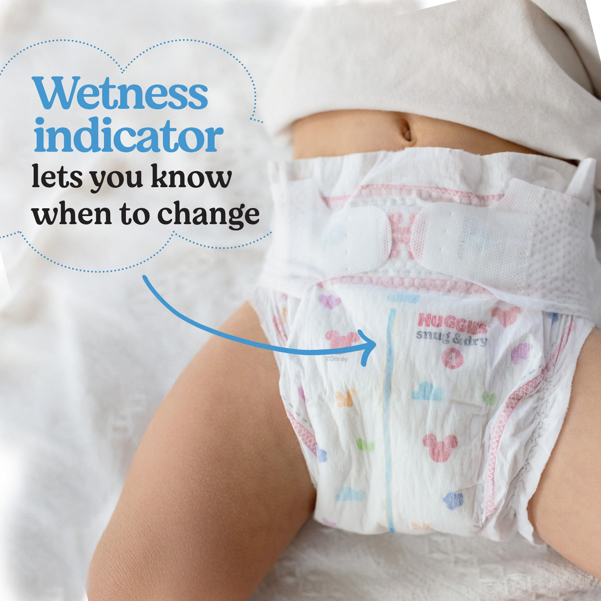 SNUG&Dry GIGA Diaper SZ6 by HUGGIES – One Size, Pulp, White, Pack of 66