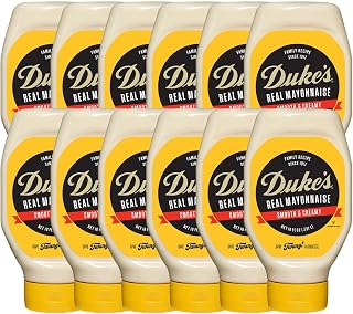 DUKE'S Duke’s Real Mayonnaise Squeeze Bottle, 18 Ounce (Pack of 12)