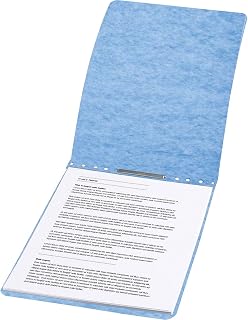 ACCO Brands ACCO PRESSTEX Report Cover, Top Bound, Tyvek Reinforced Hinge, 2.75 Inch Centers, 2 Inch Capacity, Letter Size, Light Blue (A7017022)