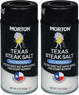 Morton Texas Steak Salt, 9oz (2 Pack)