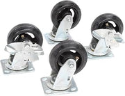 Global Industrial Caster Kit - 4 Swivel, 2 with Brakes, 5" X 1 1/2"