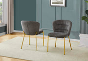 Best Quality Furniture Dark Gray / Gold / Contemporary / 1 Fabric