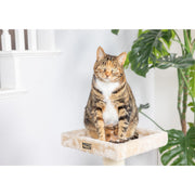 Classic Real Wood Cat Tree by Armarkat – 22"L X 17"W X 32"H, Engineered Wood, Beige, Model A3207