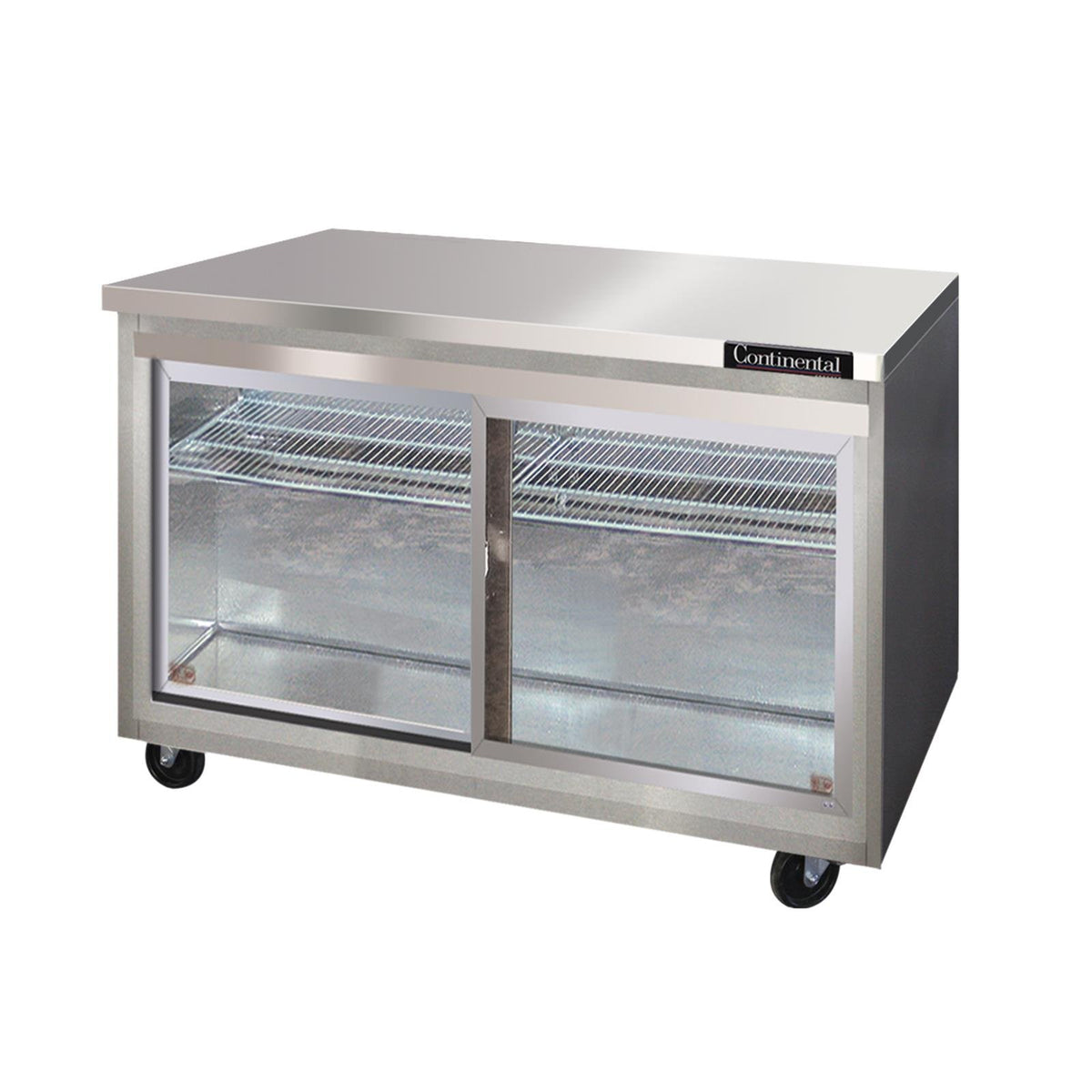 SW48-SGD Two Section Work Top Refrigerator 48" W by Continental Refrigerator – Commercial Grade