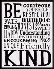 Teacher Created Resources Modern Farmhouse Be Kind Chart