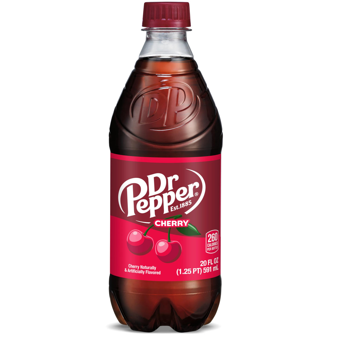 Dr Pepper Cherry / 20 Fl Oz (Pack of 1) / Black Soft Drinks
