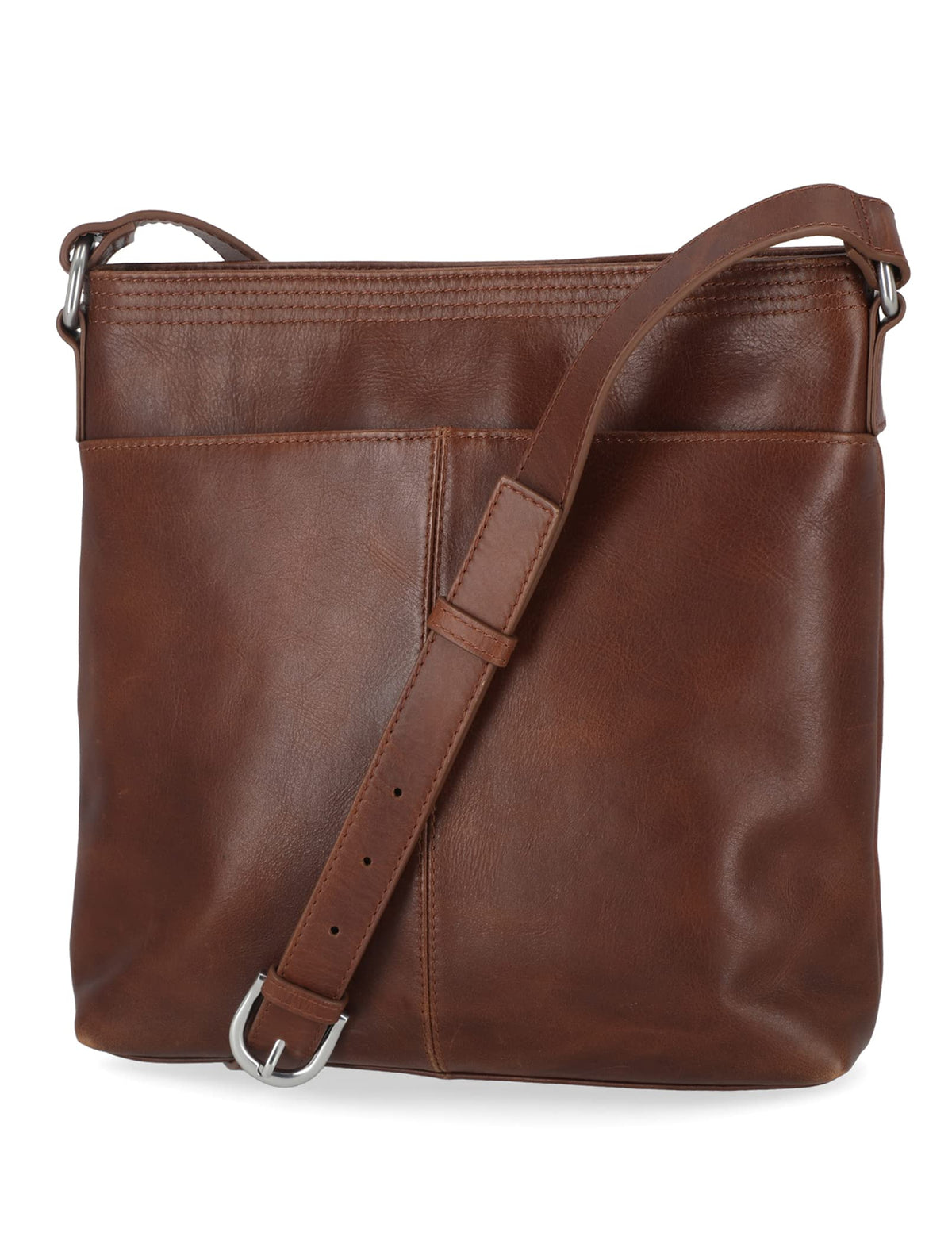 Womens Leather Crossbody Purse Shoulder Bag by Timberland – One Size, 1 pounds, Leather, Cognac, Model DB1501/35