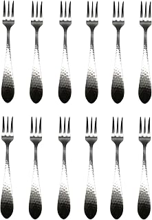 Reed & Barton Hammered Antique 18/10 Stainless Cocktail Fork (Set of Twelve)