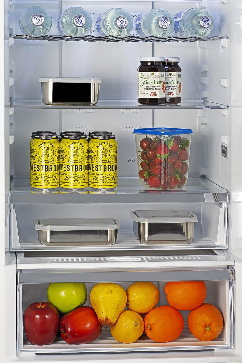 Summit 24-Inch Bottom Freeze Refrigerator by Summit Appliance – 10.8 cubic_feet, Stainless Steel, Model FFBF235PL