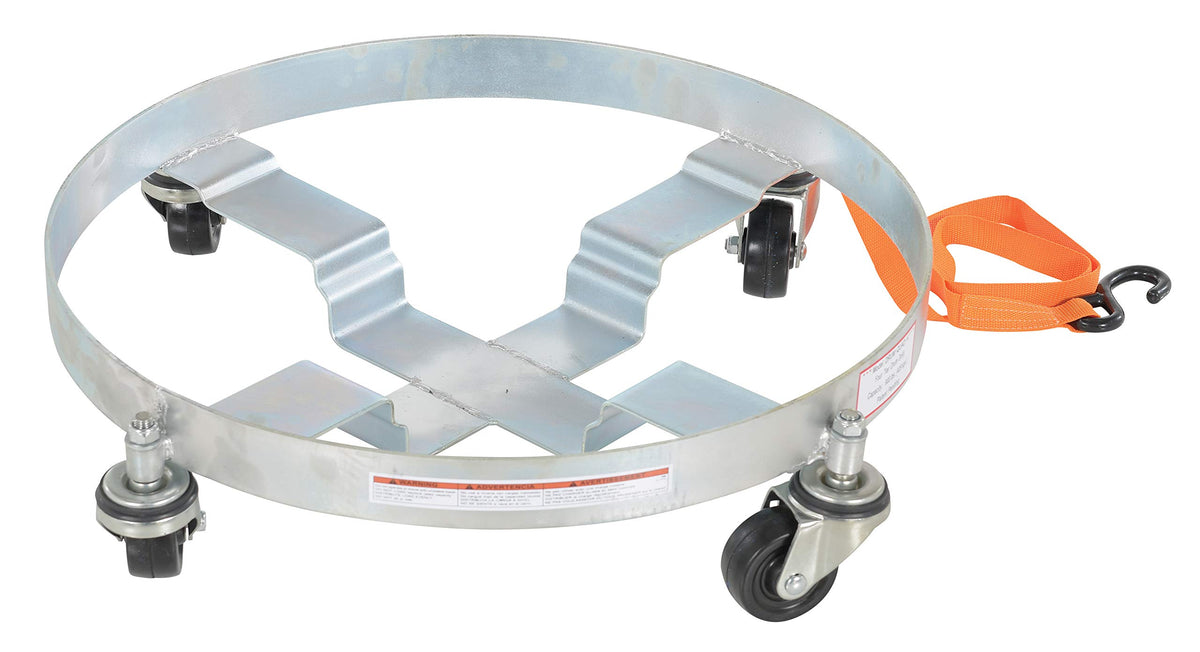 Multipurpse Quad Drum Dolly 900lb by Vestil – One Size, Blend, Multicolor, Model DRUM-QUAD-H